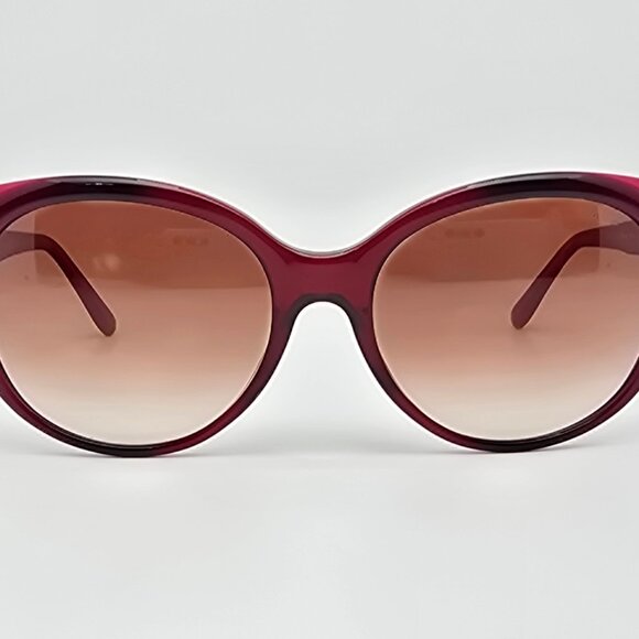 Coach HC8260 L1060 Berry Laminate Frame Red Gradent Oversized Cat Eye Sunglasses - Picture 2 of 13